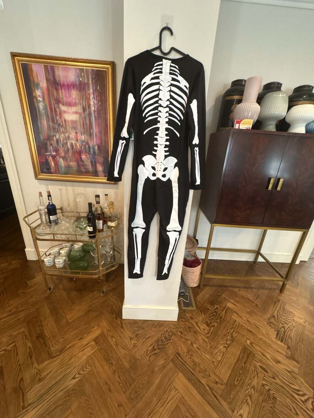 Black white Tipsy Elves Skeleton Bodysuit Black Size XL new with tags - Picture 5 of 8